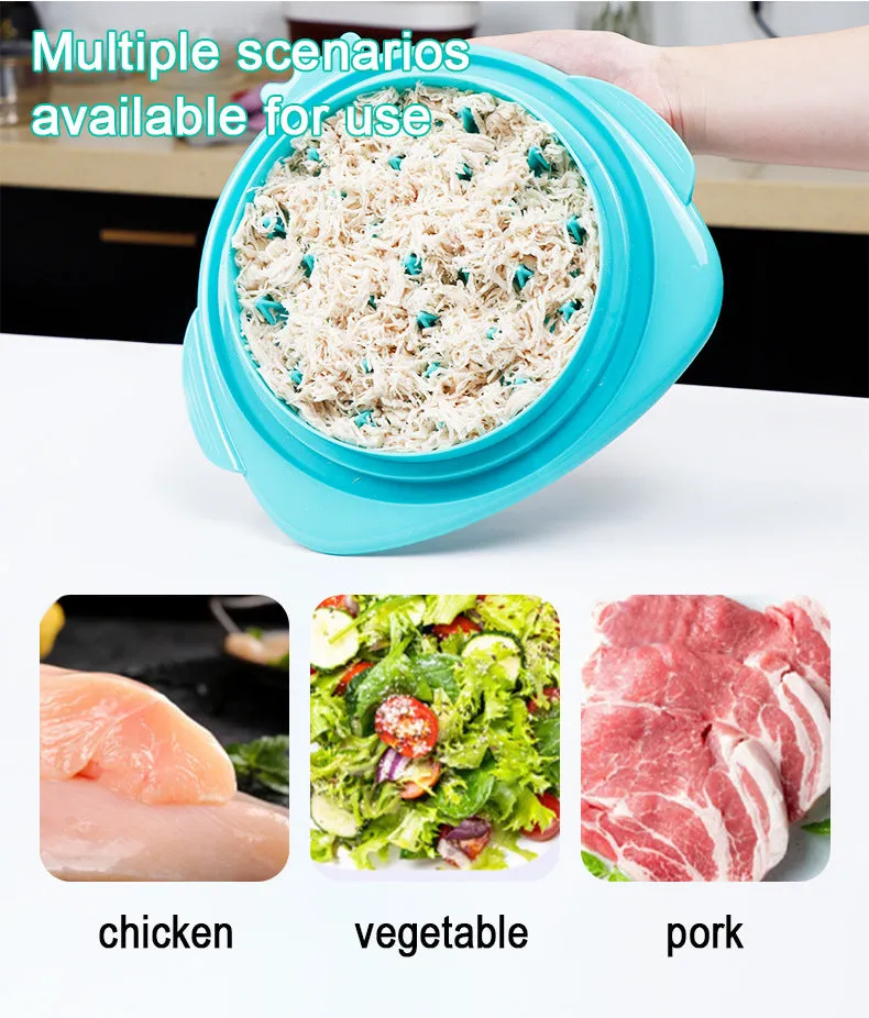 2pcs Black New Chicken Shredder | Effortless Chicken Breast Shredding Tool | Meal Prep & Baby Food