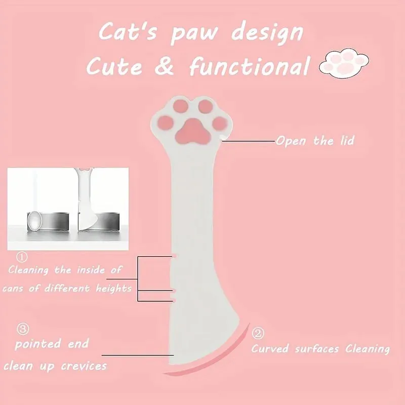 3 Pcs Pet Food Can Lids & One Can Spoon Universal BPA Free Silicone Can Spoon & Covers for Dog Cat Cans