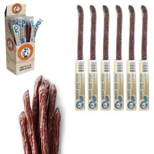 6 pcs Beef Jerky Sticks Teriyaki Bag Camping Hiking Hunting Trails Snack 1 YR