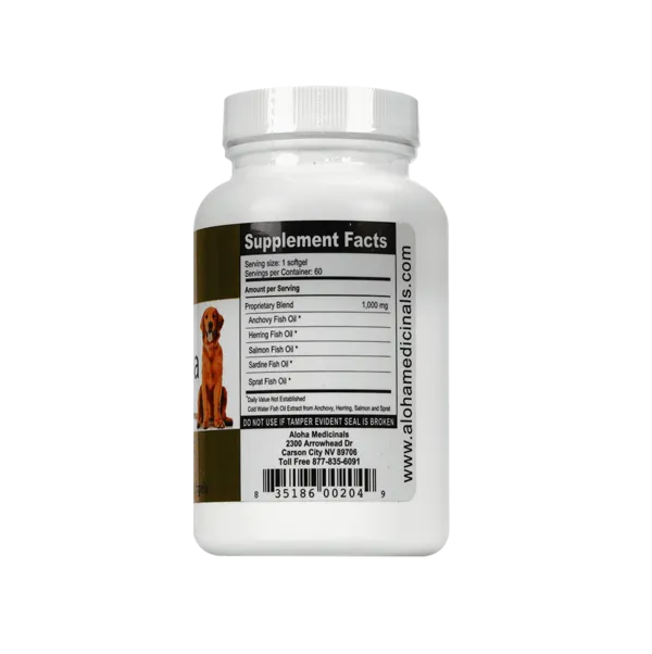 ALOHA MEDICINALS K9 OMEGA 1000mg 60 caps