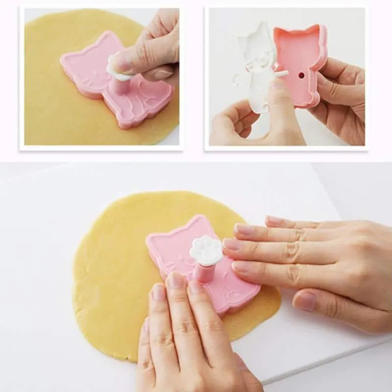 Kitten Cookie Molds 3 Pcs Set