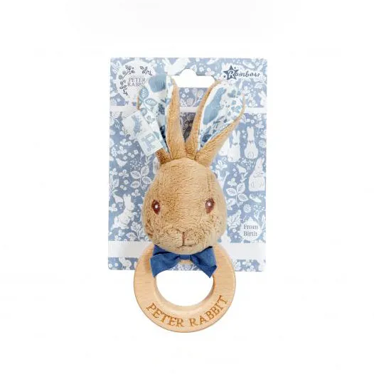 Peter Rabbit Wooden Rattle