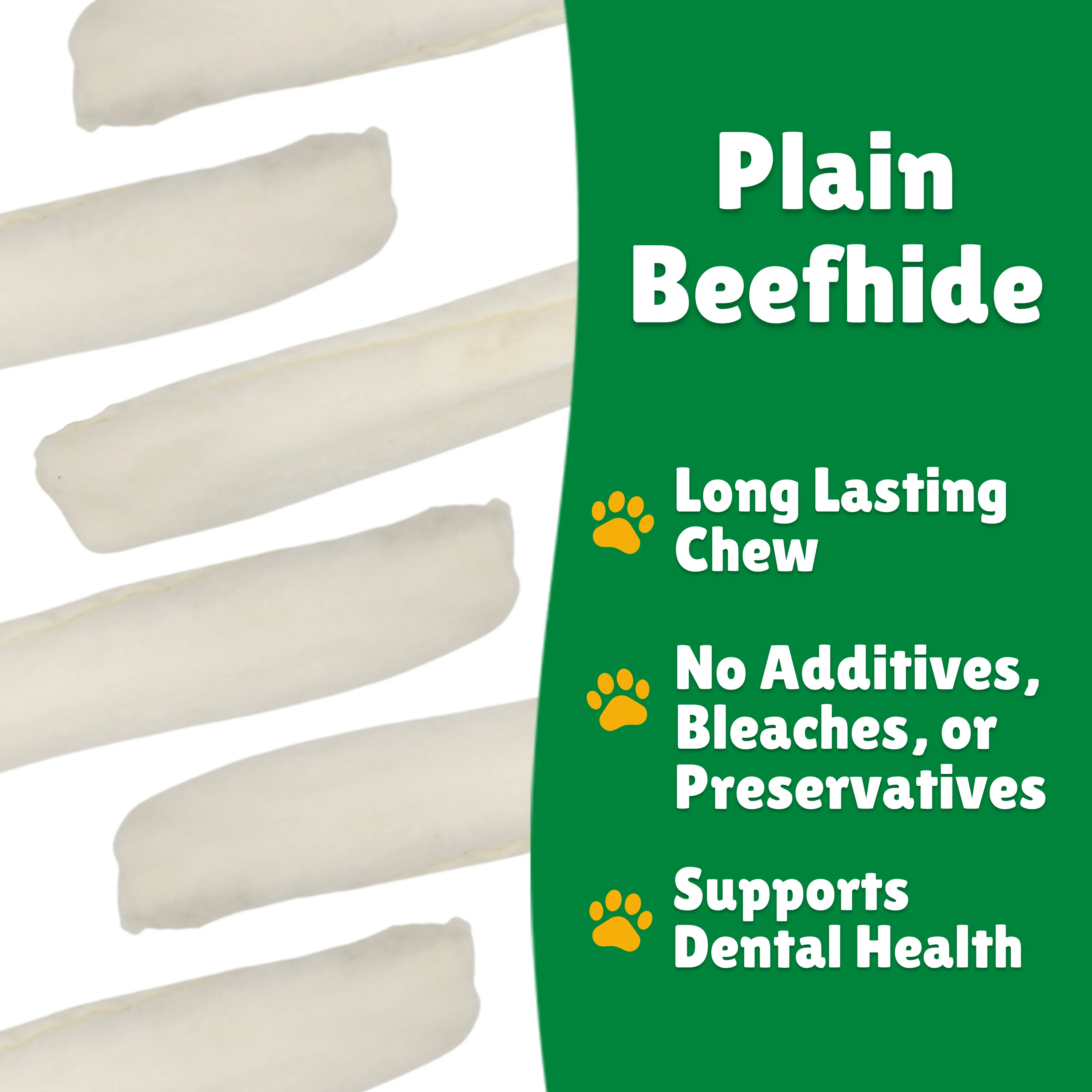 Plain Beefhide: Bull Sticks