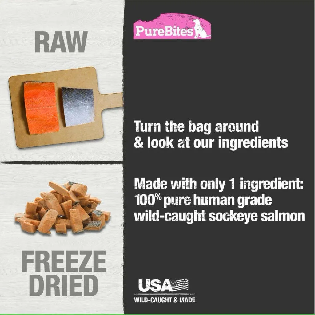 PureBites Freeze-Dried Salmon Treats for Dogs