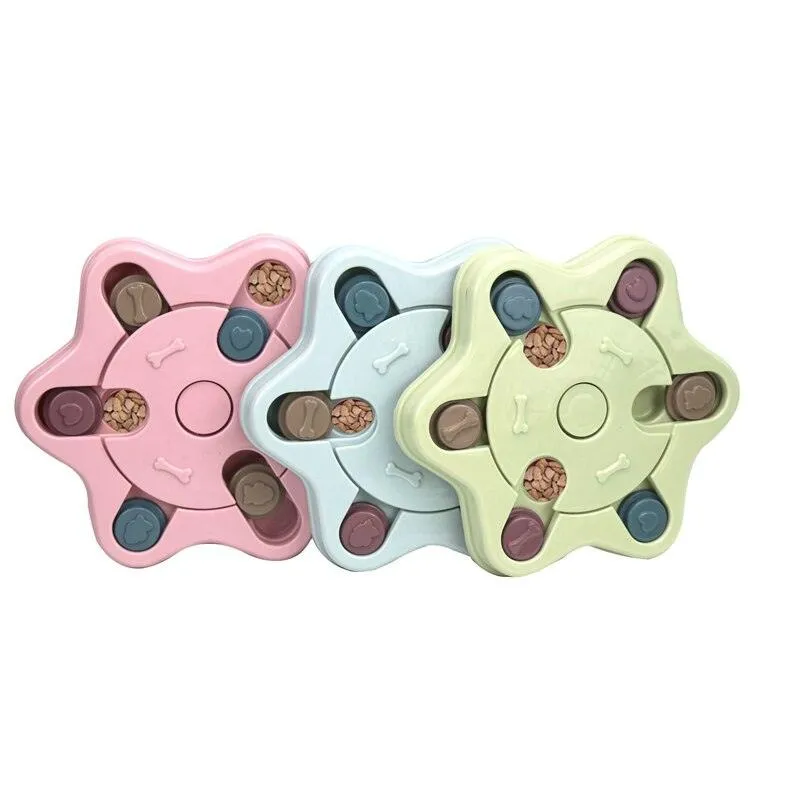 Puzzled Interactive Feeding Bowl for Dogs