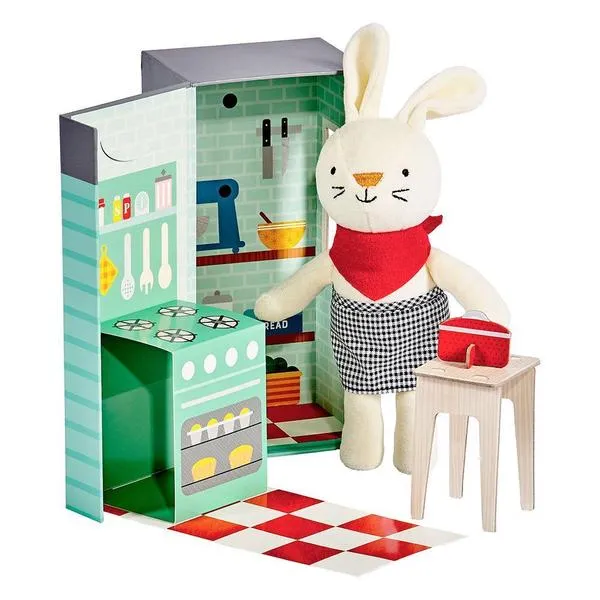 Rubie The Rabbit In The Kitchen Play Set