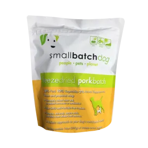 Small Batch Freeze Dried Pork Sliders Dog Food, 14 oz