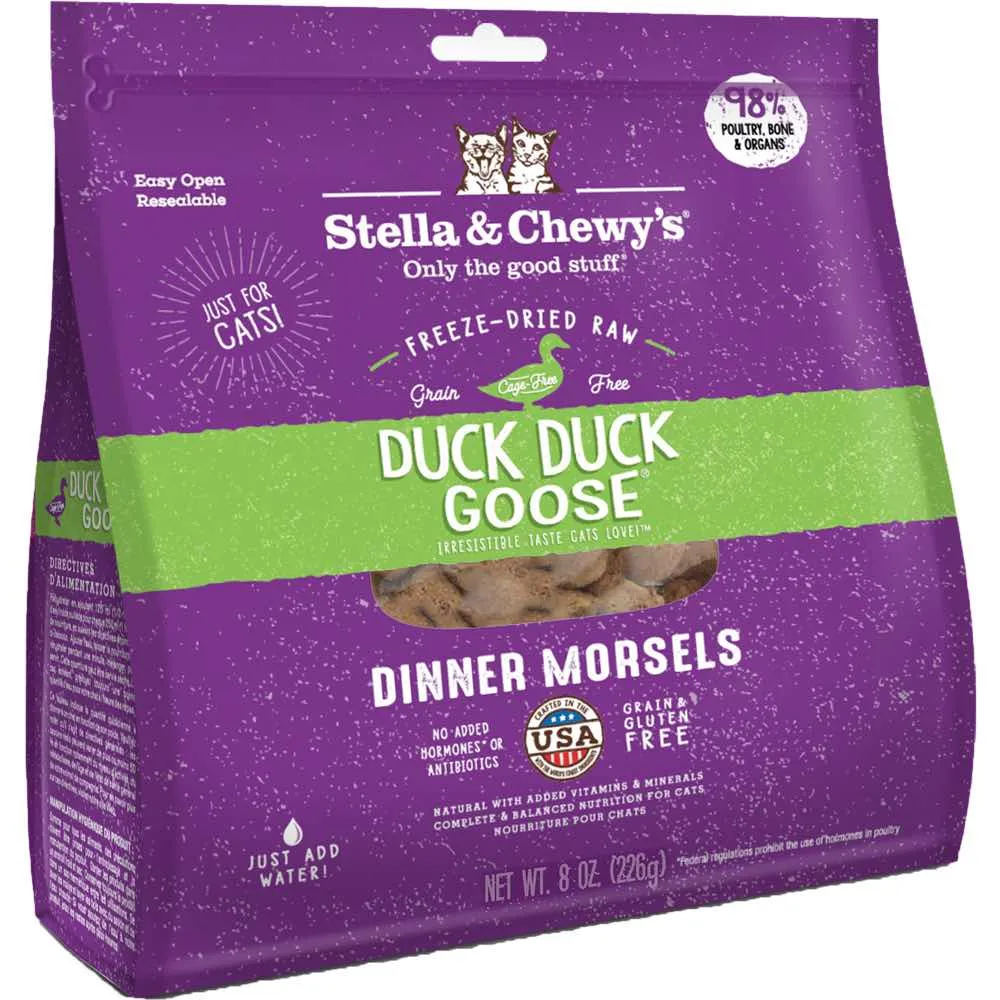 Stella & Chewy’s Duck Duck Goose Dinner Morsels Freeze-Dried Cat Food
