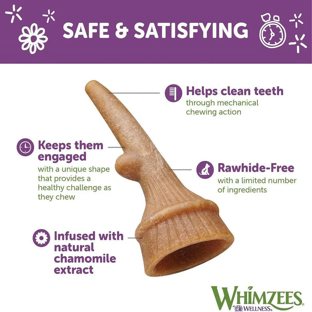 Whimzees by Wellness Occupy Antler Value Bag Natural Dental Chews For Small Dog (24 pc)