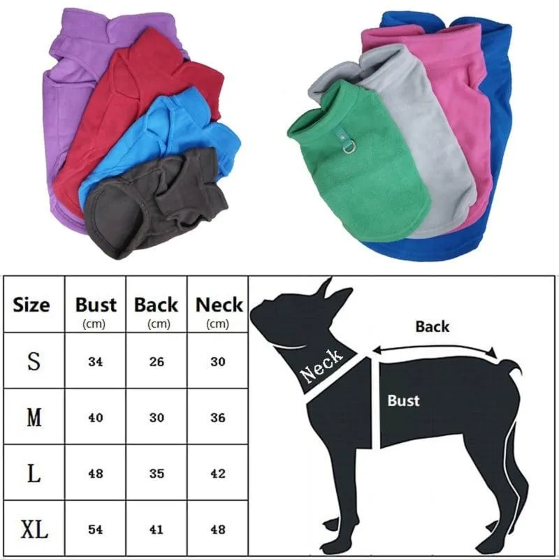Winter Fleece Clothes for Dogs