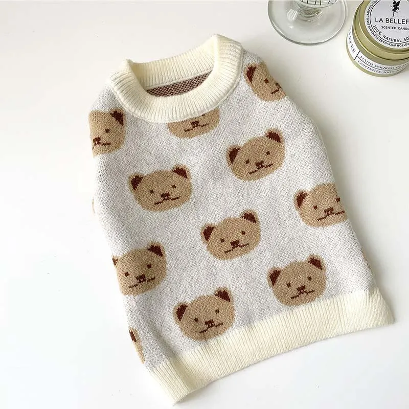 Winter Printed Sweater for Dogs