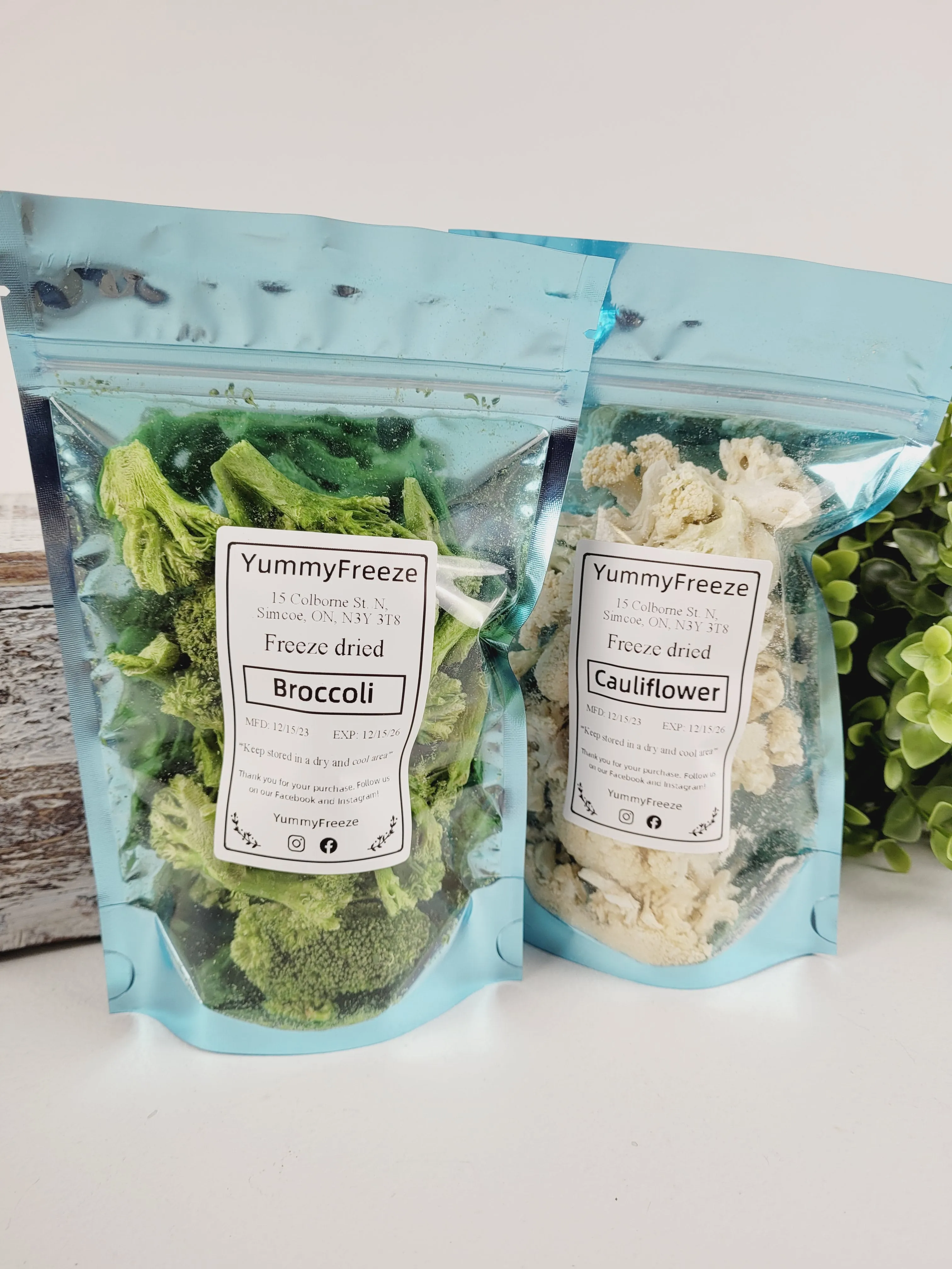 Yummy Freeze, Freeze Dried Vegetables